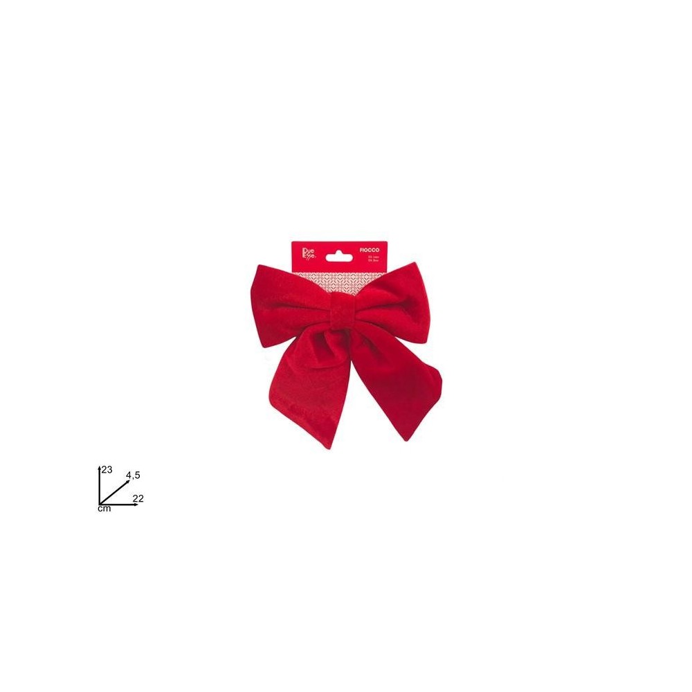 FIOCCO VELLUTO 22CM ROSSO